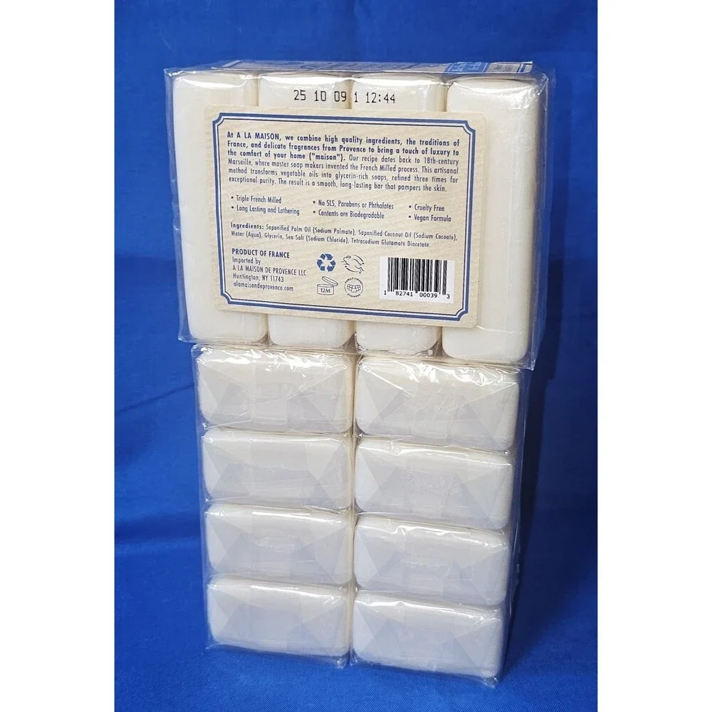 (3) A La Maison Hypoallergenic Unscented French Milled Bar Soap (3 Packs of 4)
